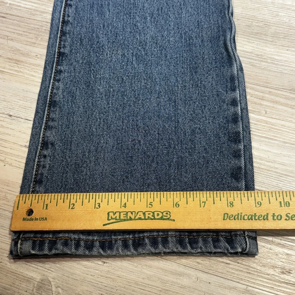 Levi's 517 Jeans Mens 33x32 (Fits 32x31.5) Blue Bootcut Denim Distressed‎ Grunge